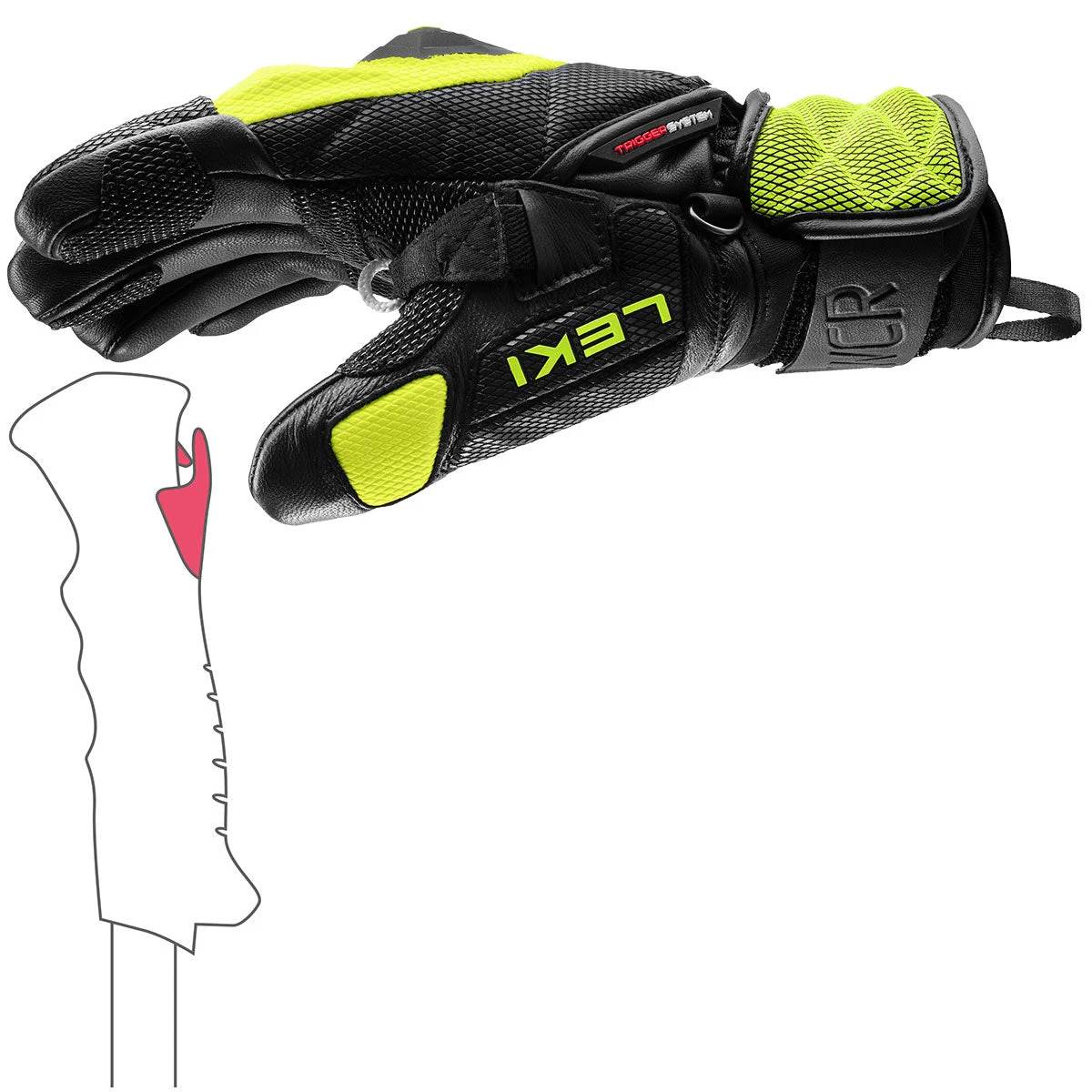 Leki JR WCR Venom 3D Gloves 8 Leki JR WCR Venom 3D Gloves - Image 6