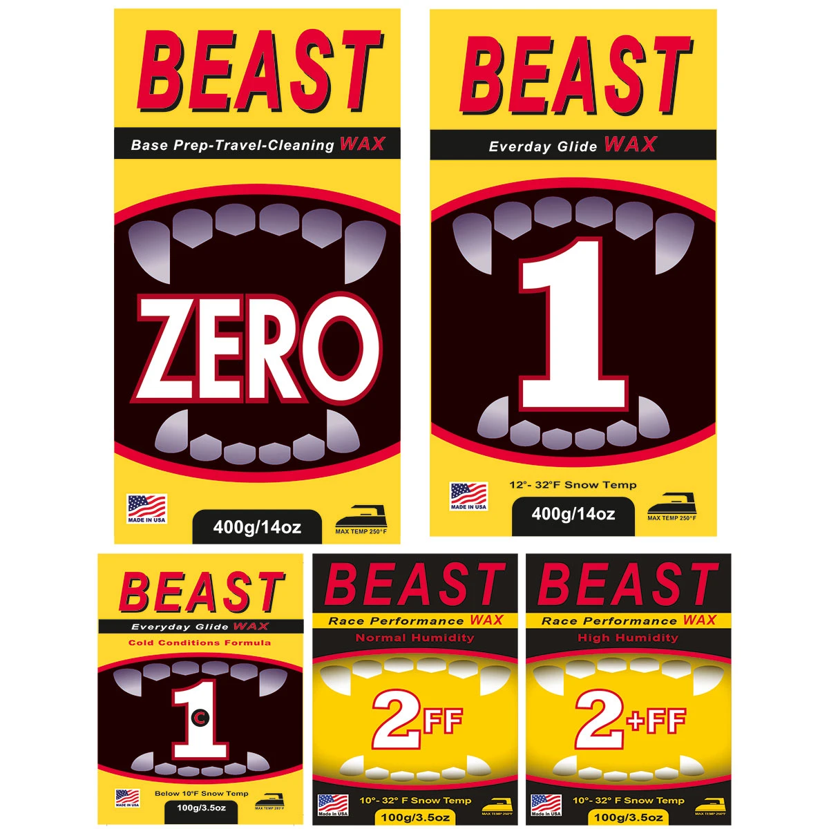 BEAST FF (Fluoro-Free) Hi-Performance Wax Package 3 BEAST FF (Fluoro-Free) Hi-Performance Wax Package