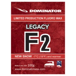 Dominator Legacy Fluoro Race Wax 9 Dominator Legacy Fluoro Race Wax -Finest Ski Equipment Dominator Legacy F2 Wax 100g