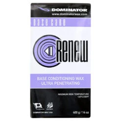 Dominator ReNew Base Prep Wax -Finest Ski Equipment Dominator Renew 400g