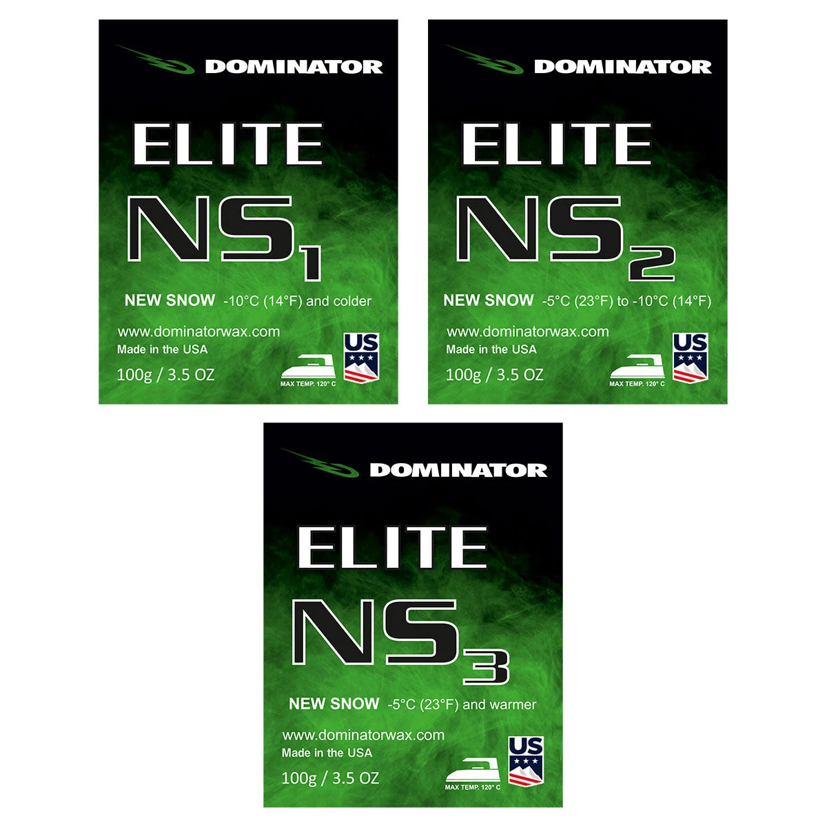 Dominator Elite New Snow (NS) Race Wax 3 Dominator Elite New Snow (NS) Race Wax