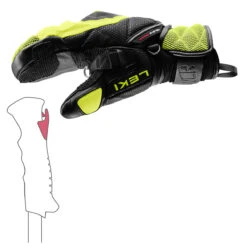 Leki JR WCR Venom 3D Mitts -Finest Ski Equipment Leki JR WCR Venom Mitt YEL 5