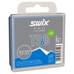 Swix PRO Top Speed Black (TSB) Wax -Finest Ski Equipment Swix Wax TS06B 40g